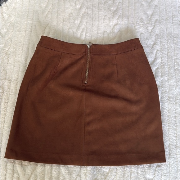 Brown ASOS Faux Suede Skirt- Petite, NEVER WORN - Picture 8 of 11